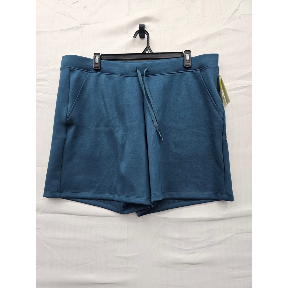 All in Motion Mens Sleek Spacer Shorts Teal Blue XXL 7 Inch Inseam NWT 0L0Y44